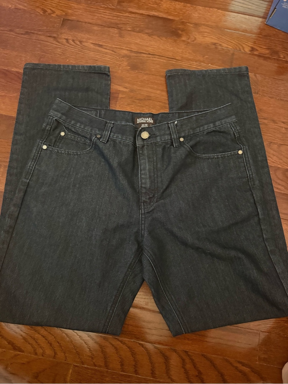 Michael Kors Men's Black Straight-Leg Jeans